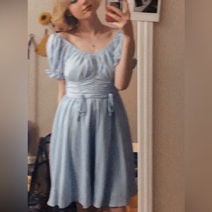 Mid length Blue Dress
